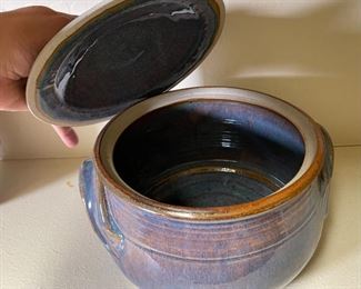 Studio Art Pottery Tureen Parsons 9 x 11 x 10in