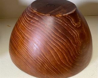 9pc Unisilver Thai Teak Wood Salad and Serving Bowl Set w Utensils Serving Bowl: 6in H x 10in diameter