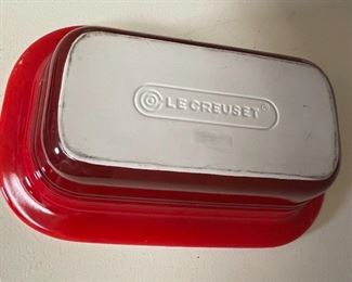 Le Creuset Red Baking Casserole Dish rectangular 3 x 10.75x7in HxWxD