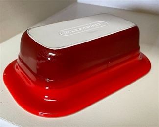 Le Creuset Red Baking Casserole Dish rectangular 3 x 10.75x7in HxWxD