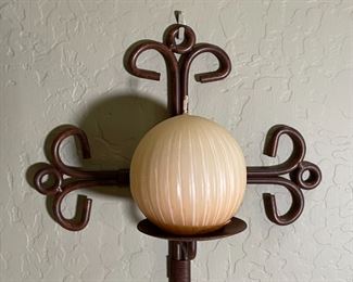 Rustic Iron Cross Candle Holder 13 x 11 x 4.5 in HxWxD