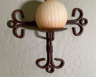 Rustic Iron Cross Candle Holder 13 x 11 x 4.5 in HxWxD