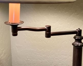 Bronze Finish Articulating Arm Desk Lamp 23 x 13 diameter