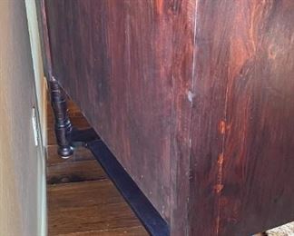 Rustic Hand-carved Console Cabinet 42.5 x 48 x 20.5 in HxWxD