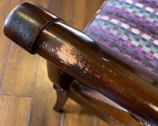 Mt Airy Padded Bench with Arms 34 x 54 x 18 in HxWxD