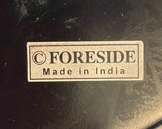 Heavy Bronze & Porcelain Centerpiece bowl w/ Tray Bowl: 10.75 x 16 in