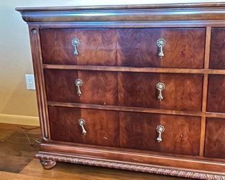 National Mt Airy Furniture 6 Drawer Double Dresser 34.5 x 68 x 19 in HxWxD