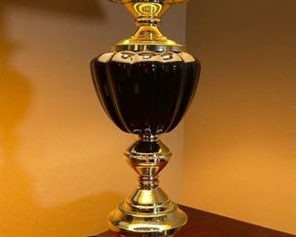 Black & Gold Touch Lamp Single 30 x 18.5 x 13 in HxWxD