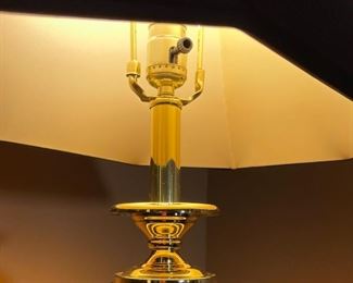 Black & Gold Touch Lamp Single 30 x 18.5 x 13 in HxWxD