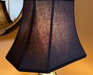 Black & Gold Touch Lamp Single 30 x 18.5 x 13 in HxWxD