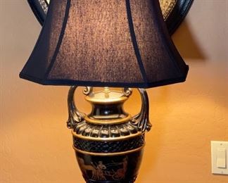 Greek Scene Trophy Lamp Single 32 x 9 x 15in HxWxD