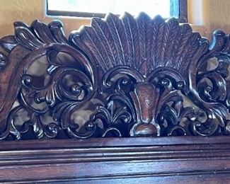 Thomasville Ernest Hemingway King Quintillia Poster Bed Mahogany 88 x 83x89 in HxWxD