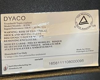 Xterra TR6.55 Treadmill 52 x 35 x 80 in HxWxD