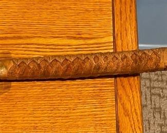 3 Samurai Swords on Display 28 x 48 x 1.5 in HxWxD