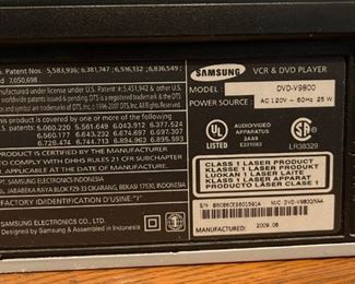 Samsung DVD-V9800 VCR DVD Combo Player