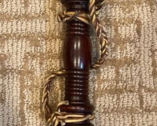 Antique Wood Police Baton Truncheon Billy Club Night Stick 24in Long