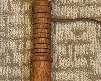 Antique 14in Billy Club Wood Police Baton Truncheon Night Stick #3 14in Long