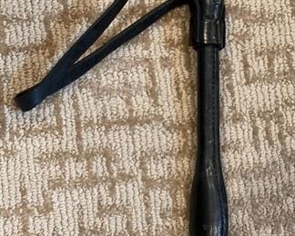 Vintage Black Leather Police SAP Slapjack Blackjack #1 8.5in Long