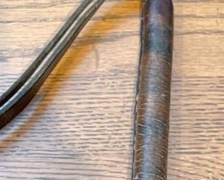 Vintage Brown Leather Police SAP Slapjack Blackjack #2 8in Long