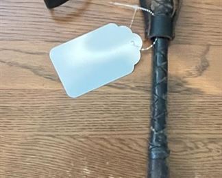 Antique Braided Black Leather Police SAP Slapjack Blackjack #3 8.25in Long