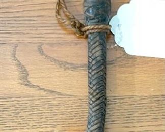 Antique Braided Leather Police SAP Slapjack Blackjack #4 8in Long