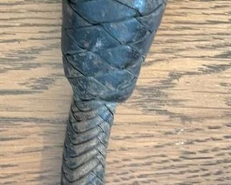 Antique Braided Leather Police SAP Slapjack Blackjack #4 8in Long