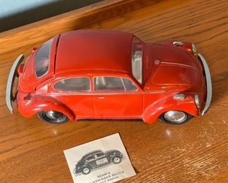 EMPTY Jim Beam Volkswagen Beetle Decanter 6x5x15in HxWxD