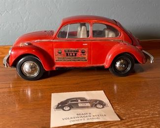 EMPTY Jim Beam Volkswagen Beetle Decanter 6x5x15in HxWxD