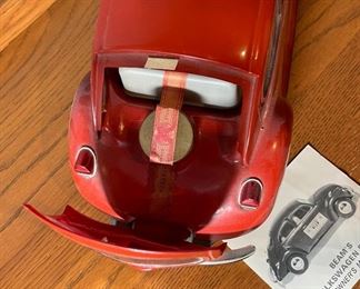 EMPTY Jim Beam Volkswagen Beetle Decanter 6x5x15in HxWxD