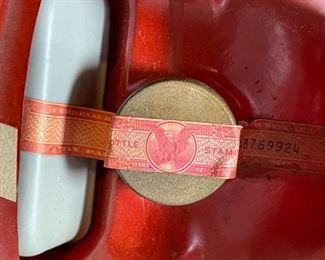 EMPTY Jim Beam Volkswagen Beetle Decanter 6x5x15in HxWxD