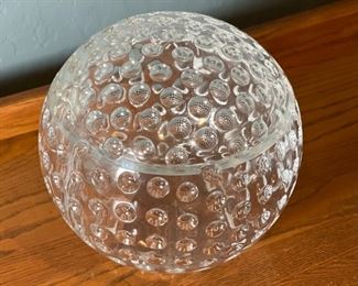 Giant Clear Acrylic Golf Ball Ice Bucket 8x8x8in HxWxD