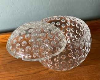 Giant Clear Acrylic Golf Ball Ice Bucket 8x8x8in HxWxD