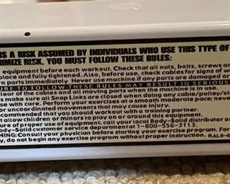 Body Solid Flat to Incline Bench 19x22x55in HxWxD