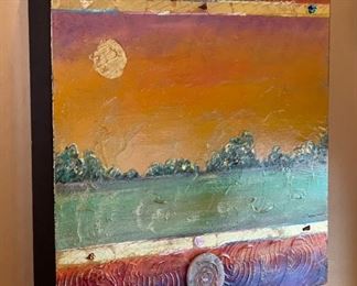 Original Art Summer Vista Justin Coopersmith 24 x 24 x 3 in HxWxD