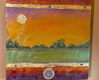 Original Art Summer Vista Justin Coopersmith 24 x 24 x 3 in HxWxD