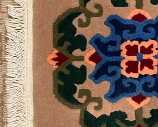 Small Handknotted Rug 21 x 16 in