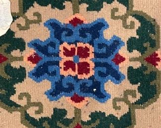 Small Handknotted Rug 21 x 16 in