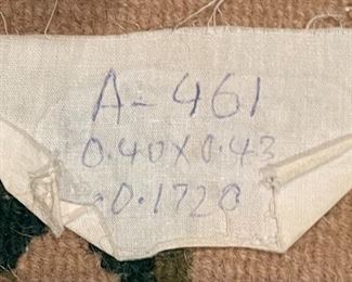 Small Handknotted Rug 21 x 16 in