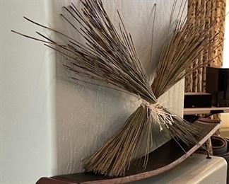 Crossed Twig Bundle decor 25 x 37 x 4.5 in HxWxD