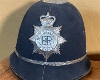 English British Bobby Helmet West Midlands Police Hat Rose top 8x9x11.75in