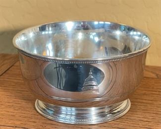 Salisbury Pewter Images of America Bowl US Capitol 3.5in H x 6.5in diameter
