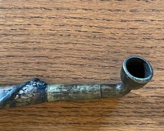 Primitive Long Stem Smoking Pipe 16in Long