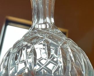 Waterford Crystal Lismore Carafe Decanter #2 Reverse Pattern 8.75in H