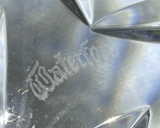 8in Waterford Crystal Diamond Pattern Bowl 3.5in H x 8in Diameter