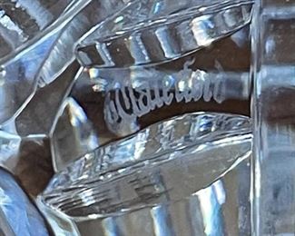 2pc Waterford Crystal Golf Club Driver Head & Ball Golf Club: 3x3x5in HxWxD