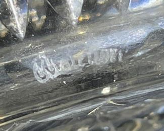 "Waterford Crystal Round Perfume Bottle and Stopper Giftware Decanter" 5in H