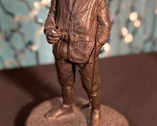 Michael Garman BOGIE Bronze Tone Resin Sculpture Statue Golfer Girl 9.25in H