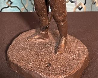 Michael Garman BOGIE Bronze Tone Resin Sculpture Statue Golfer Girl 9.25in H