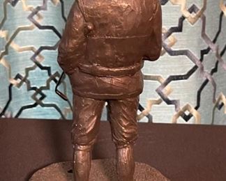 Michael Garman BOGIE Bronze Tone Resin Sculpture Statue Golfer Girl 9.25in H