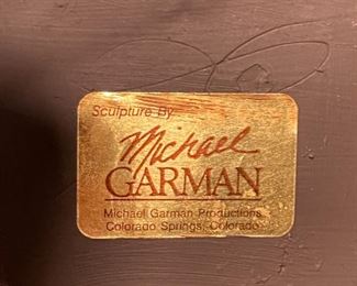 Michael Garman BOGIE Bronze Tone Resin Sculpture Statue Golfer Girl 9.25in H